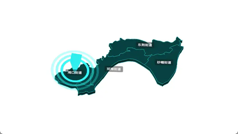 threejs 武汉市汉南区geoJson地图3d地图添加旋转棱锥